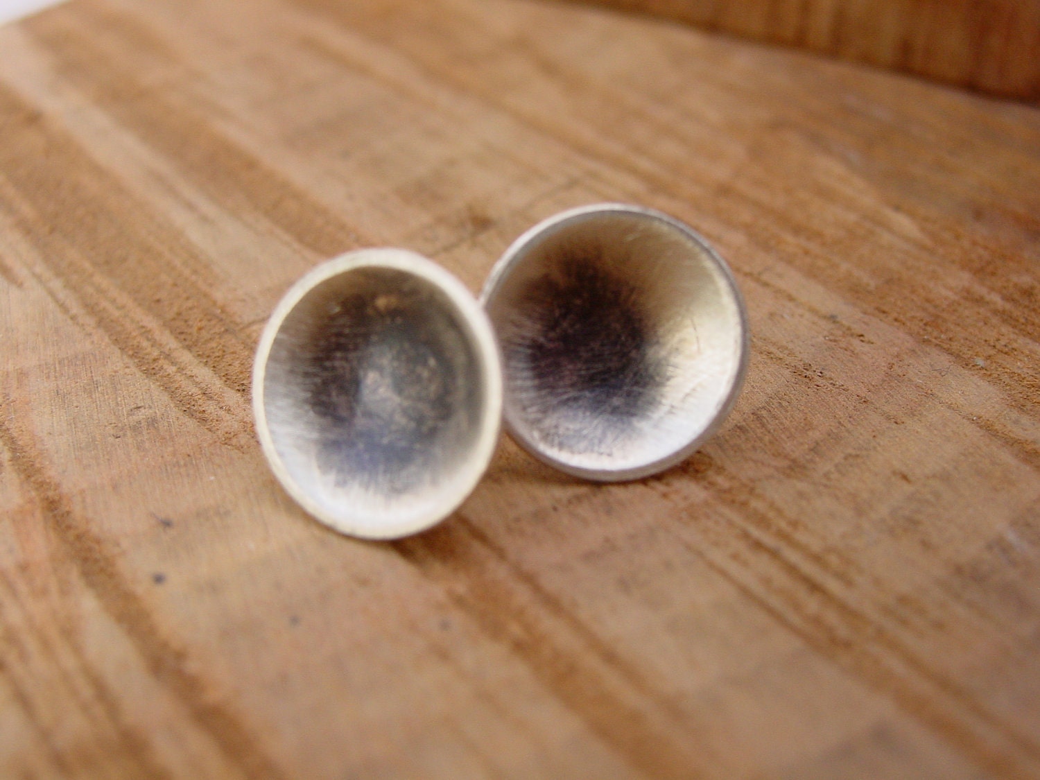 Sterling Silver Dome Stud Earrings - Podification Collection