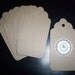 Kraft Big Eco Friendly Hanging Tags Set 12 for Mini Albums - Embellishments - Labels - Journaling - Mini Notes - Party Favors