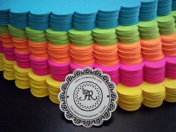 CUPCAKE WRAPPERs Cardstock Paper Cupcake Holders Scalloped Top Set of 12 CHOOSE Color Hot Pink, Turquoise, Lime Green, Yellow & Orange