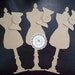 89 - DRESS FORM Chipboard Die Cuts .38 Heavyweight Chipboard Craft Store Quality from Tim Holtz Set of 9pcs. Chipboard Dress Form Shape