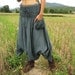 For a change pants...cotton Gray floral patch (S-L)