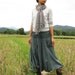 For a change pants...cotton Gray floral patch (S-L)