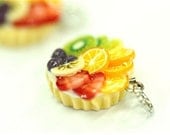 Miniature Foods Charm, Beaded Jewelry Handmade Gifts 2 pcs