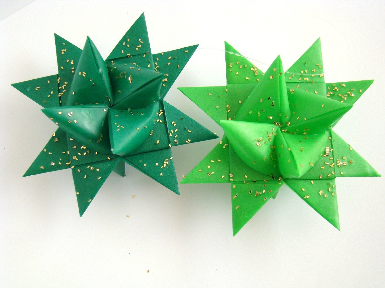 Moravian Stars - Lime/Dark Green - Set of 4