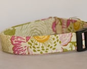 Soft Pink, Yellow, and Cream Handmade Dog Collar