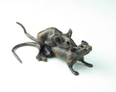 Rumpy and Pumpy mice (bronze) around 7 and a  half inches long