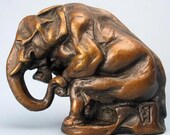 Teeny tiny senior moment (bronze elephant)