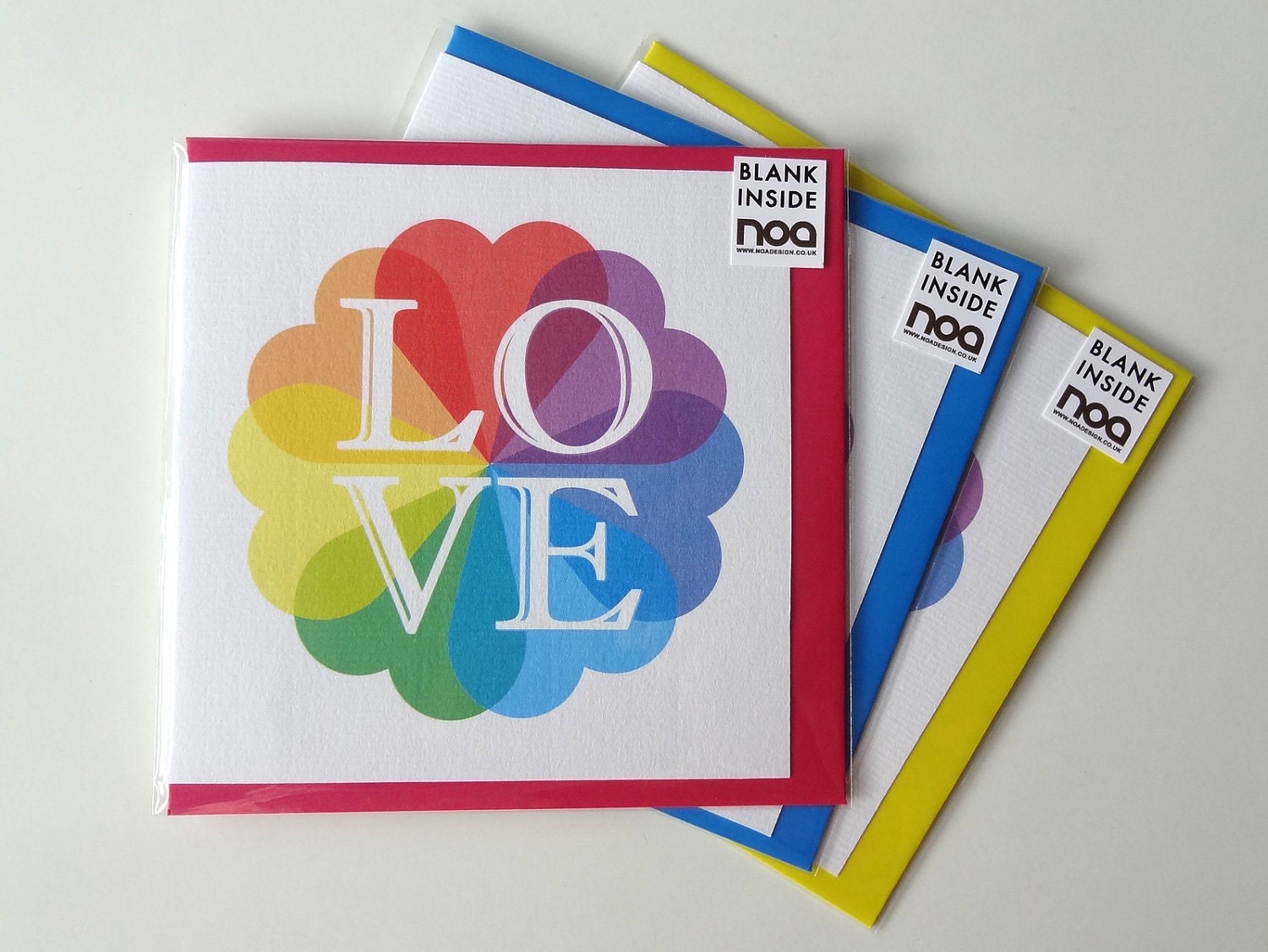 Greering Cards LOVE - set of 3 with envelopes