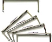 Metal Clutch Purse Frames - Set of 5 - Nickel - Ships from USA
