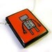 Red Robot Necklace