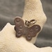 Vintage Sterling Butterfly Earrings Pendant Set S3537