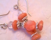 Peach Pink Coral & Pink Carnelian