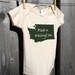 Made in Washington -- Screenprinted American Apparel Organic Onesie