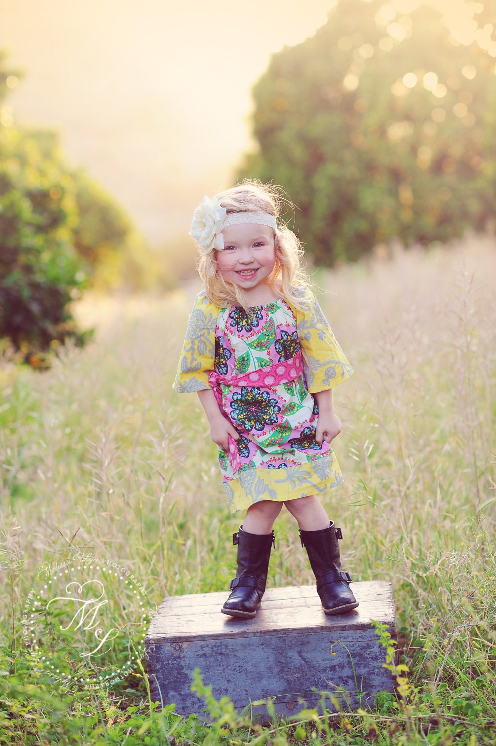 Buttercup Boho Peasant Dress/Top - Available In Custom Sizes 6M/12M 18M/2T 3T/4T 5/6 7/8