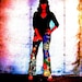 GEISHA'S DREAM Hand Embellished Custom Rock and Roll Jeans