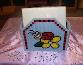 Large Ladybug On Flower Napkin Holder