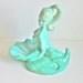 RESERVED for Amanda - Aqua Clay Mermaid Overnighter Dish Made From Vintage Ceramics Mold by Mellow Mermaid Studio