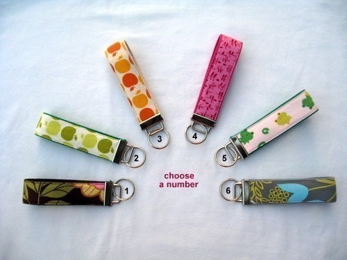 Key Fob wristlet key chain with strong cotton webbing - Group 3 SEE SHOP ANNC. FOR FREE SHIPPING OFFER