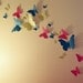 45 GLITTER 3D Butterfly Wall Art Circle Burst