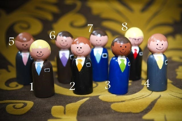 LDS Missionary Wooden Peg doll