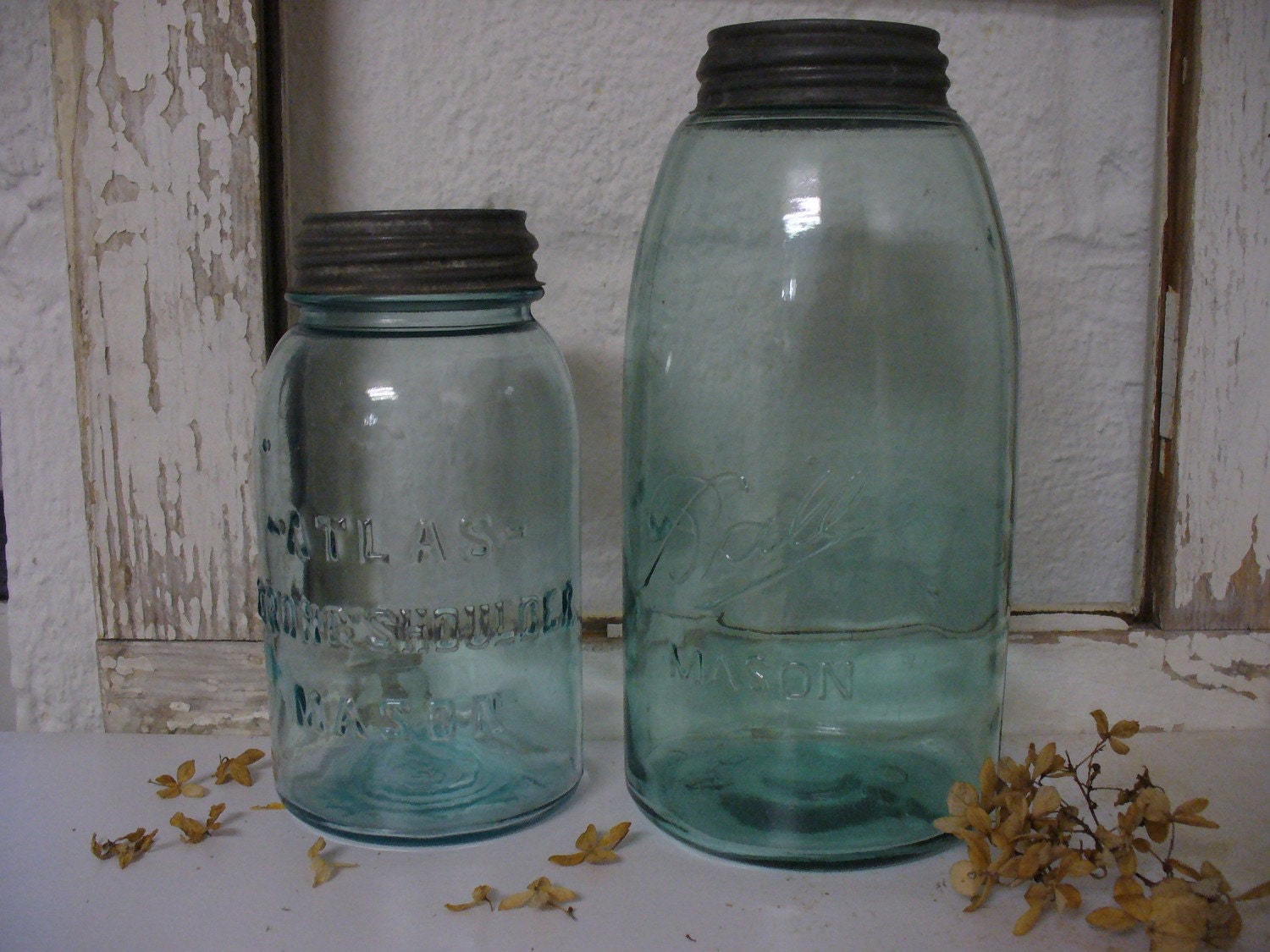 2-different-size-mason-jars-by-whiteglovesetc-on-etsy