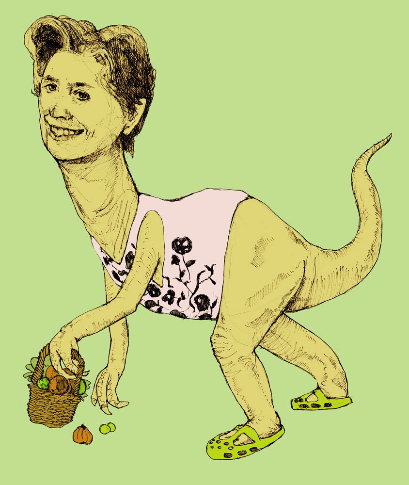 Alice Waters-saurus - 8.5x11 Print SIGNED EDITION