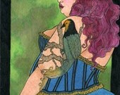 Lulu Fat girl Tattoo 5x7 print