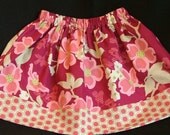Girls Skirt - Olivia Skirt in Dogwood Bloom - sizes  1, 2, 3, 4,  5, and 6