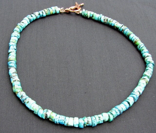 Turquoise Heishi Unisex Necklace