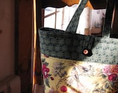 Songbirds and Roses-Large Tote