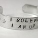 Handstamped No Good Cuff Bracelet