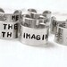 Cuff Ring Stamped Custom Silver Metal Thick Cuff