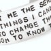 Stamped Serenity Prayer Custom Silver Metal Thick Cuff Bracelet