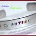 Autism Awareness Handstamped Thin Cuff Bracelet