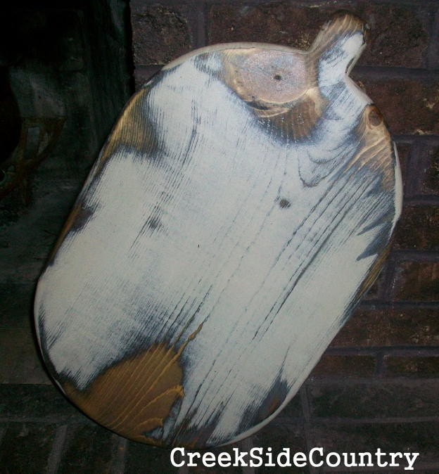 Primitive Large Wood Nubby Handle Breadboard - ANY COLOR