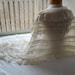 Bridal wrap or shawl in ivory and lace