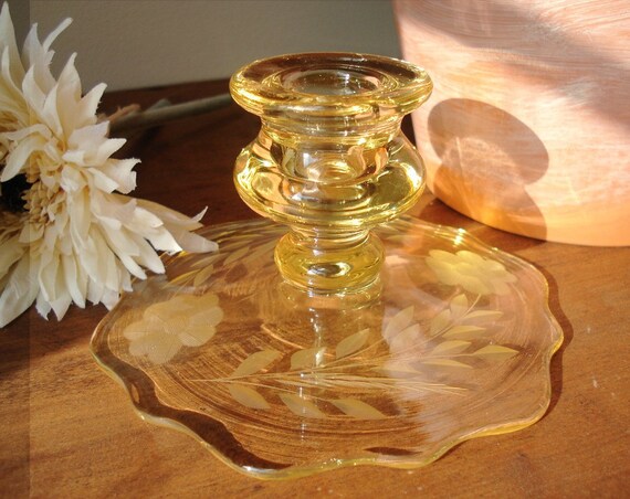 Vintage Fostoria Yellow Depression Glass Era by EchoesOfCharlotte