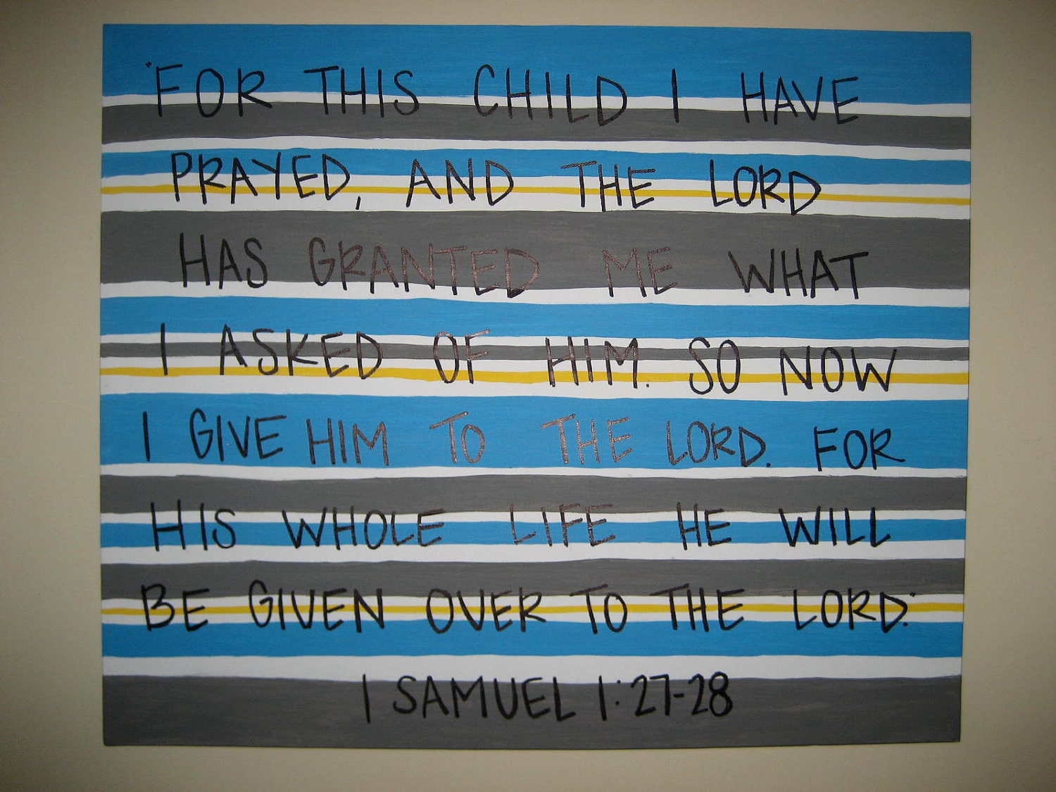 For this Child I have Prayed
