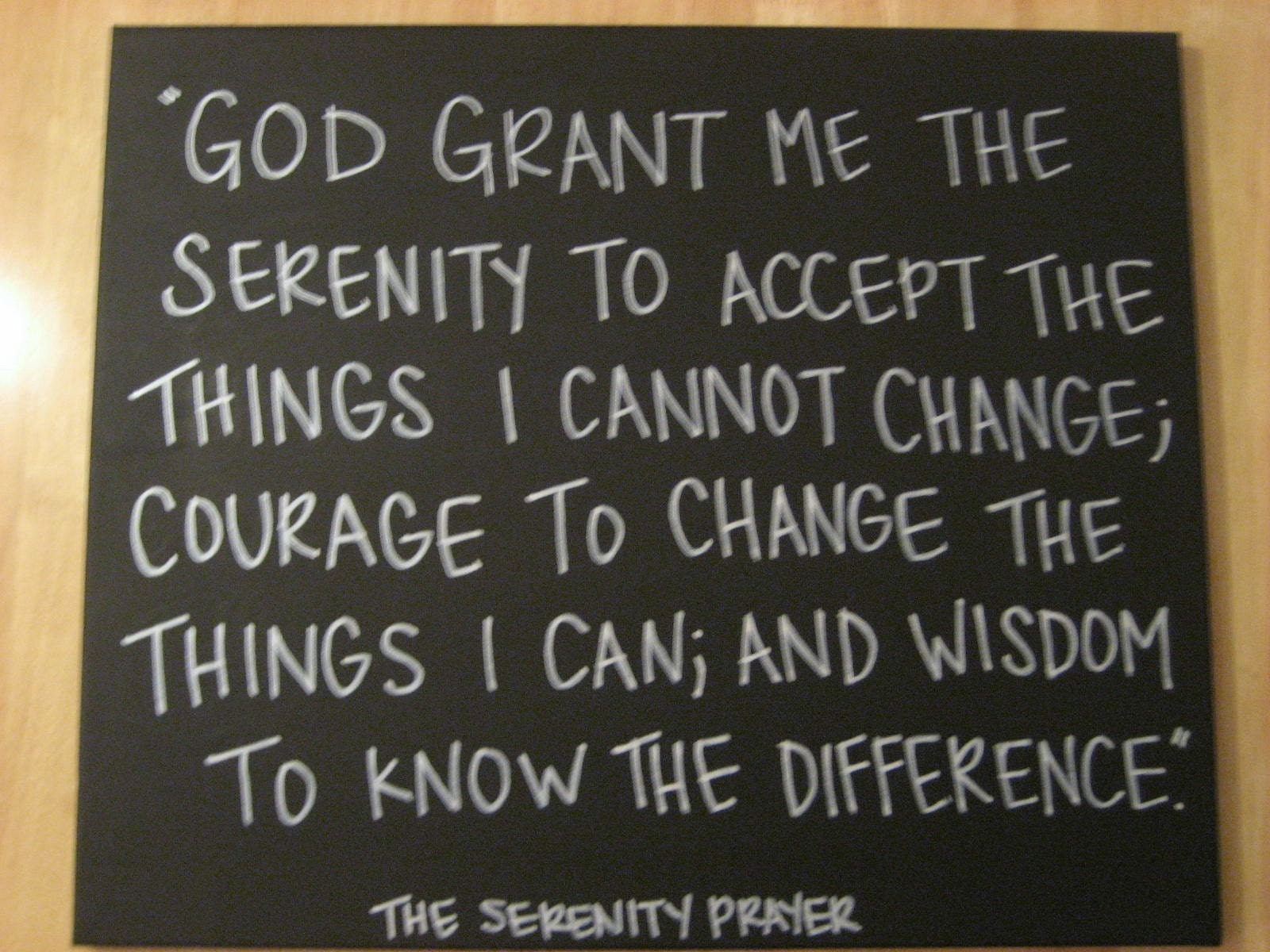 The Serenity Prayer (2)