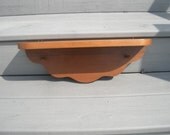 Decorative Peg Wall Hanging Vintage Wood Shelf