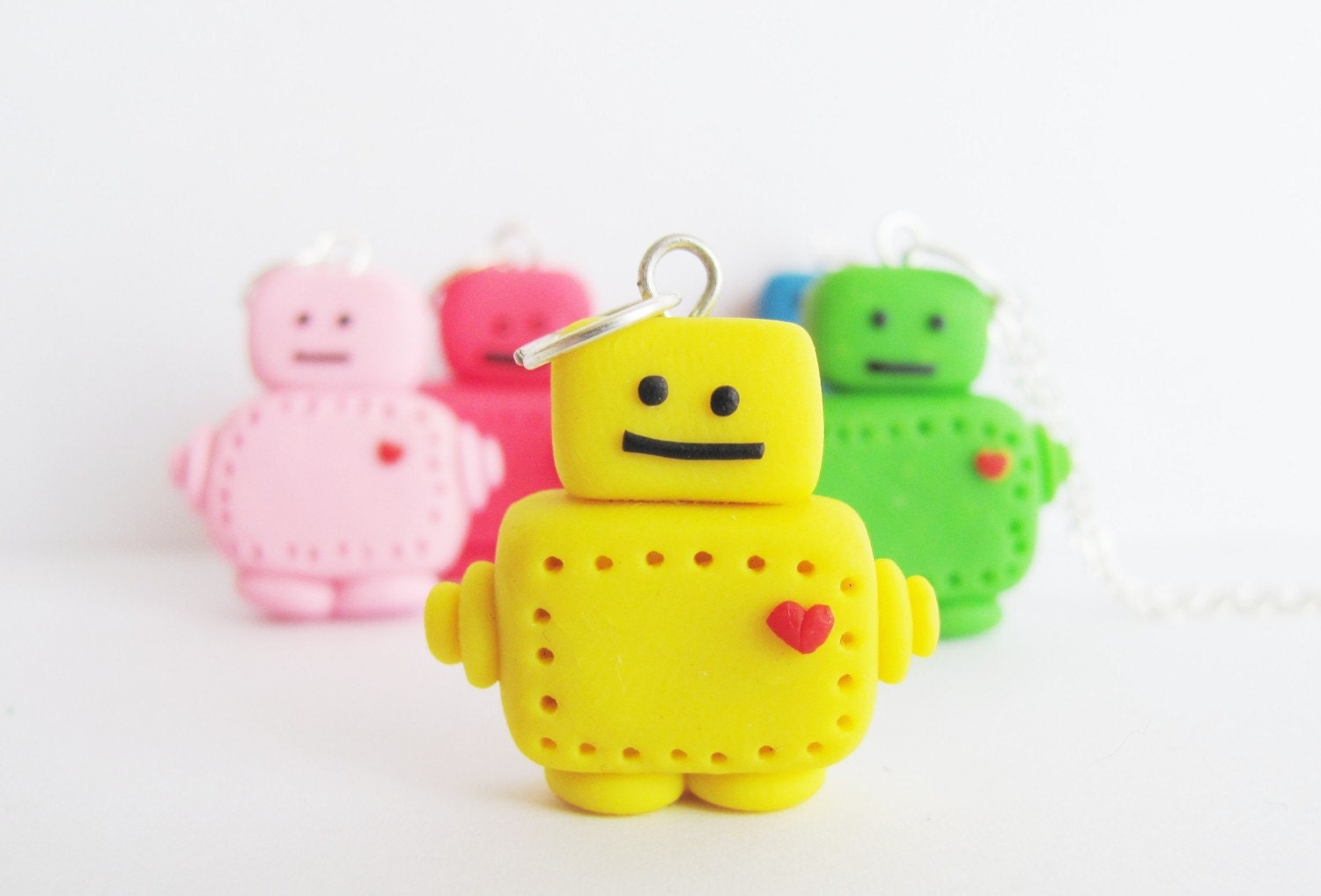 Cute Robot Necklace