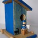 Blue Bird house Birdhouse by GarageInc