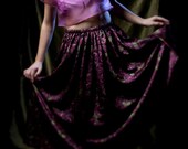 Rose Print Maxi Skirt - Size Medium/ Large