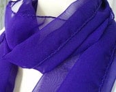 Royal Purple Sheer Delight Fashion Scarf