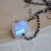 Rainbow Moonstone Necklace Sterling Silver Wire Wrapped