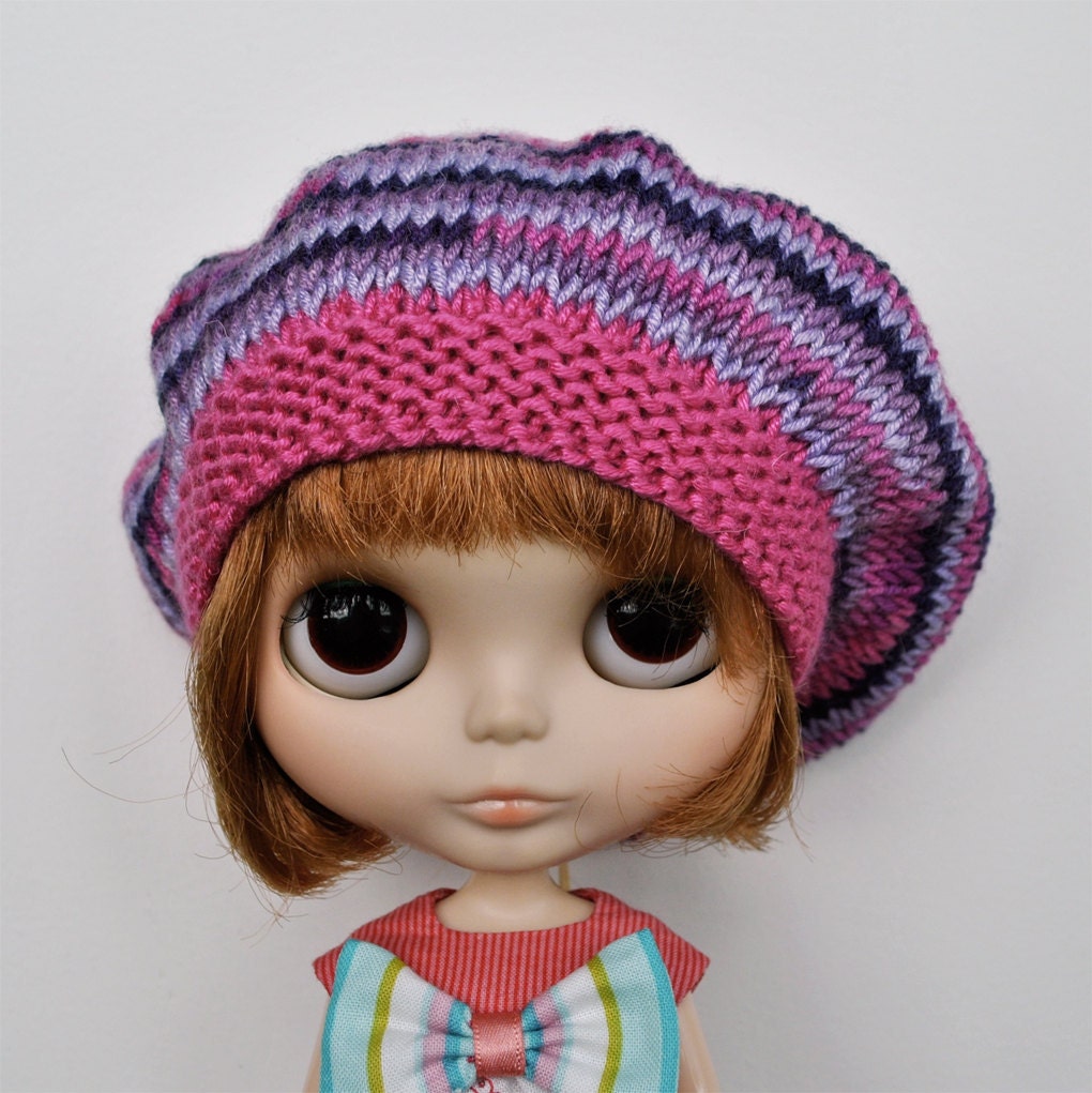 Blythe Hat - BERRY PINK Mix Beret