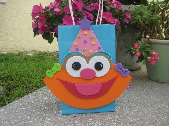 Zoe Sesame Street Inspired Birthday Party Favor Bag