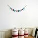 Wee Felt Bunting. Nursery Decor. Blue Green and Peach. by OrdinaryMommy
