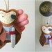 Pirate Owl Childrens Room Decor Felt Plush Door Knob Hanger Ornament by OrdinaryMommy on Etsy