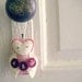 Owl Decor Custom DATE // Owl Felt Ornament // Peach Door Hanger // by OrdinaryMommy on Etsy
